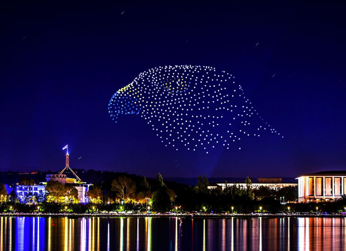 Canberra is getting its very own drone light show! image