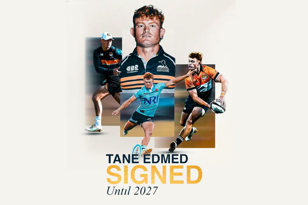 The ACT Brumbies Welcome Tane Edmed image