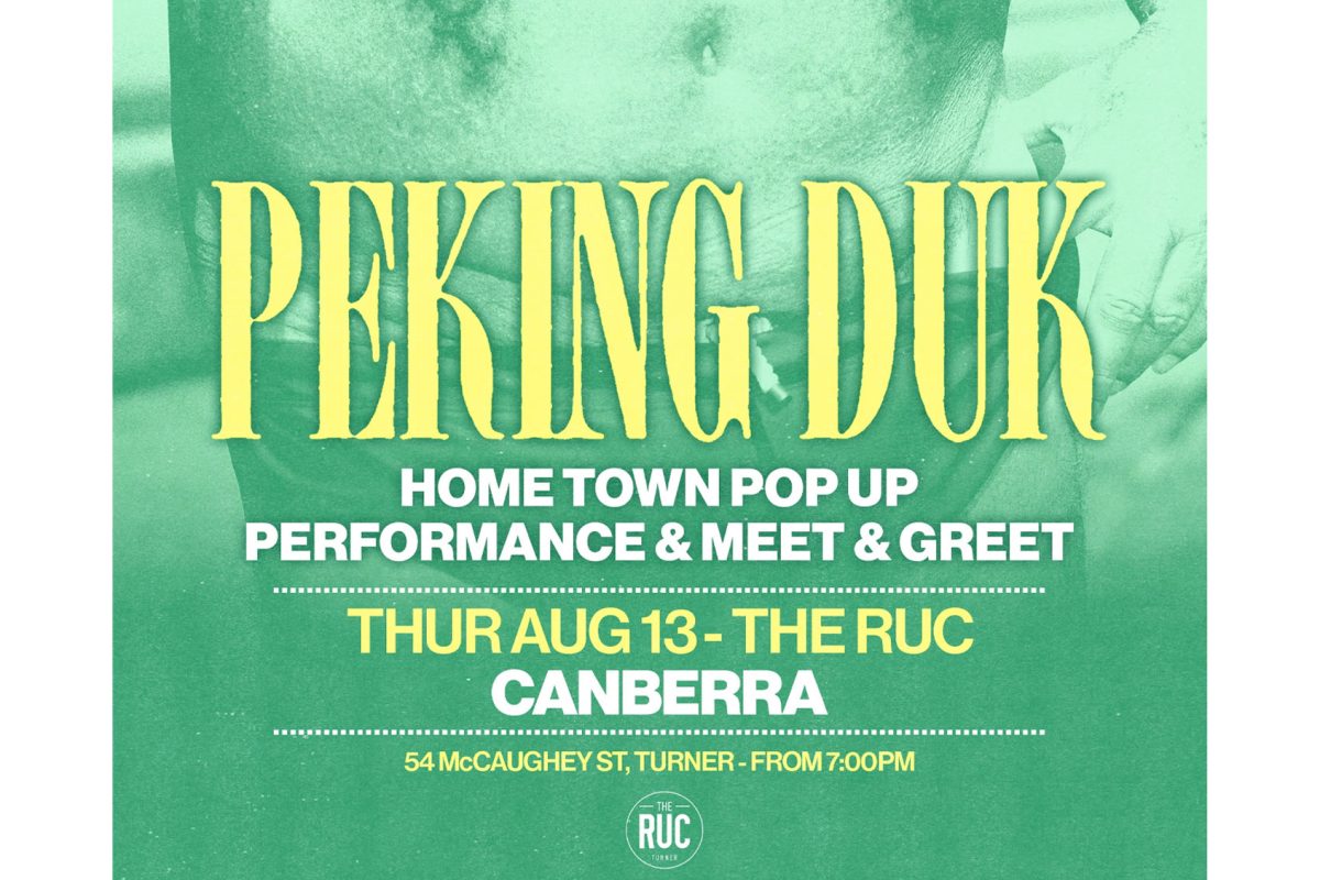 Peking Duk are back in Canberra tonight, playing a free pop-up show at The Ruc. image
